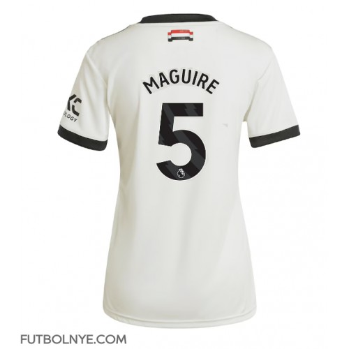 Camiseta Manchester United Harry Maguire #5 Tercera Equipación para mujer 2024-25 manga corta